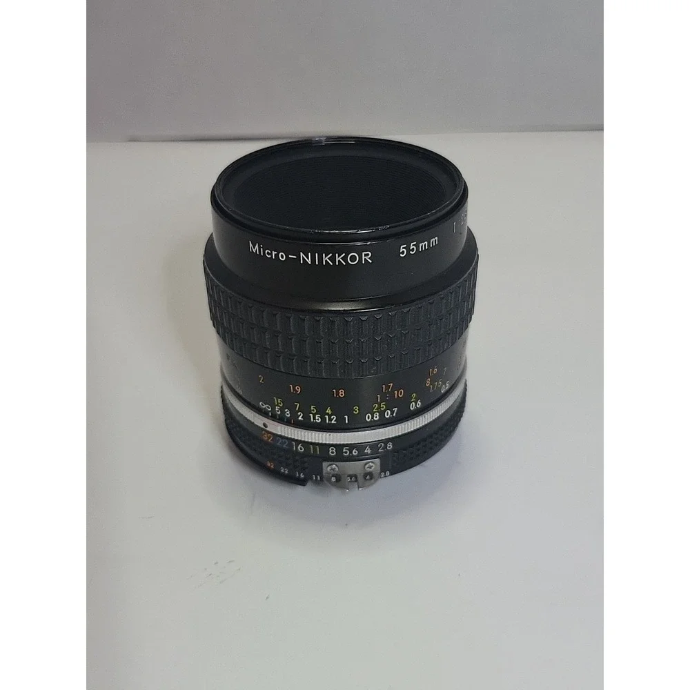 NIKON MICRO-NIKKOR 55mm f/2.8 MF Lens AIS/AI-S Mount fits FILM DIGITAL EXCELLENT